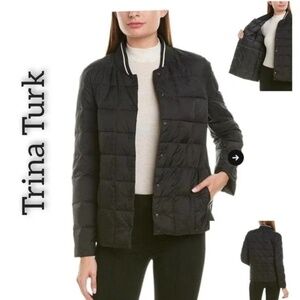 Trina Turk Black Puffer Jacket